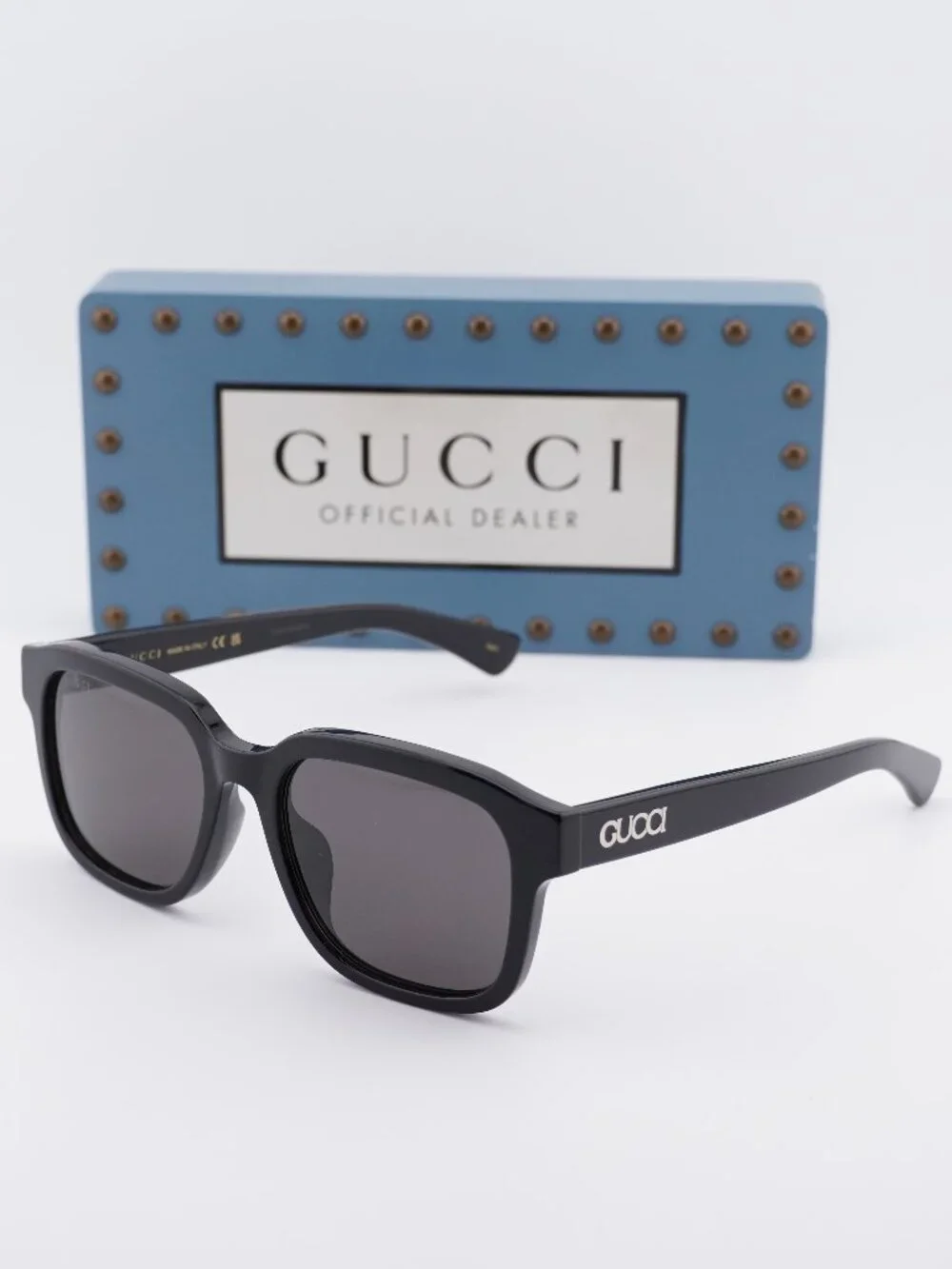 Gucci GG1798SA 001 Square Sunglasses - Black/Grey